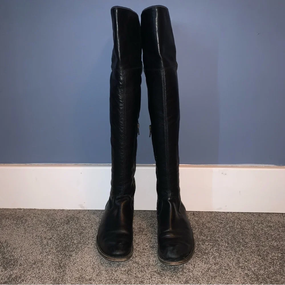 Frye Shirley Over The Knee Leather Boot Size 7